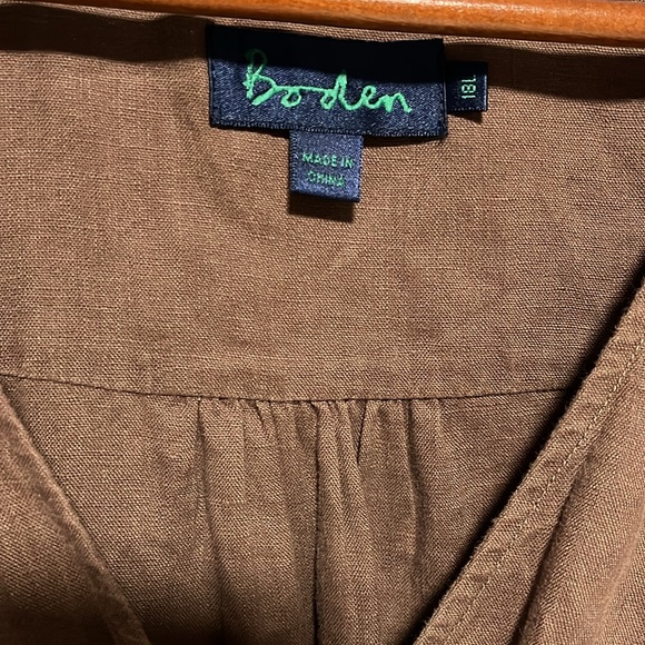 Boden 100% Linen Midi Dress 18L - Picture 2 of 6